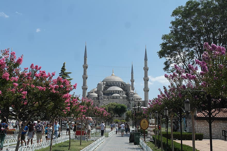 resa, moské, turism, istanbul, Kalkon, minaret, känt ställe, arkitektur, religion, kulturer, andlighet