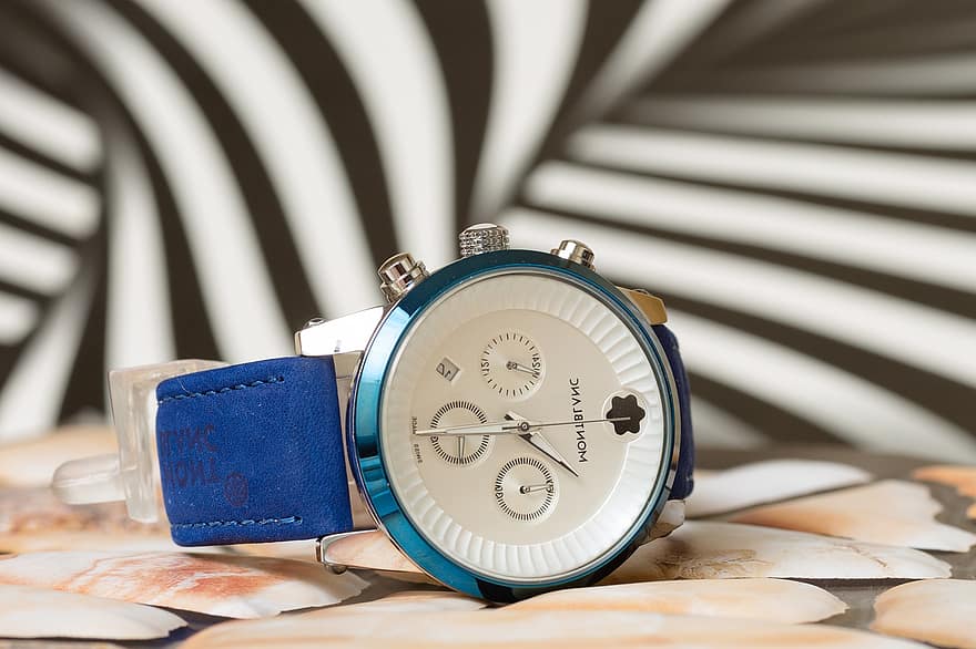 armbåndsur, se, tid, Montblanc, timer, minutter, timepiece, tilbehør, mote, designer, nærbilde