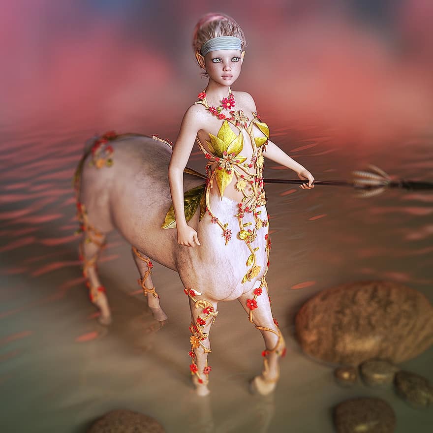 cai, centaur, de basm, creaturi mitice, femeie, povesti cu zane