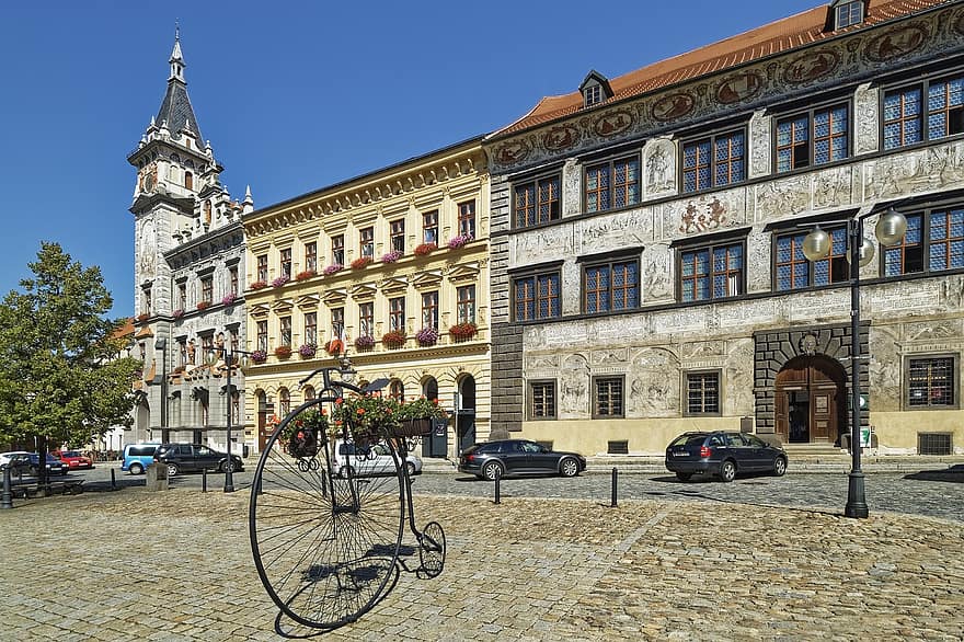 Republica Cehă, Prachatice, Boemia, sudul Boemiei, oraș, centru istoric, istoric, clădire, piața orașului, turism, arhitectură