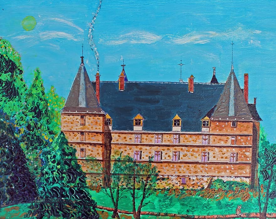 Châteaux de la loire, azay opona, architektura
