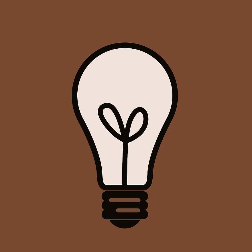 ideer, ide koncept, kreativ, design ideer, lyse idé, brun baggrund, skilt, ikon, Brun kreativ