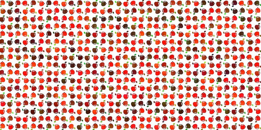 Apfel, Apfelmuster, Apple-Design, HD Wallpaper, niedliche Tapete, cooler Hintergrund, 2020, Geburtstag, Rose, Grafik, retro