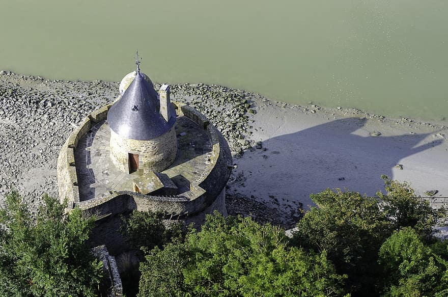 mont saint michel, Normandië, abdij, hemel, aartsengel, geestelijkheid, historisch, landschap, baai, licht