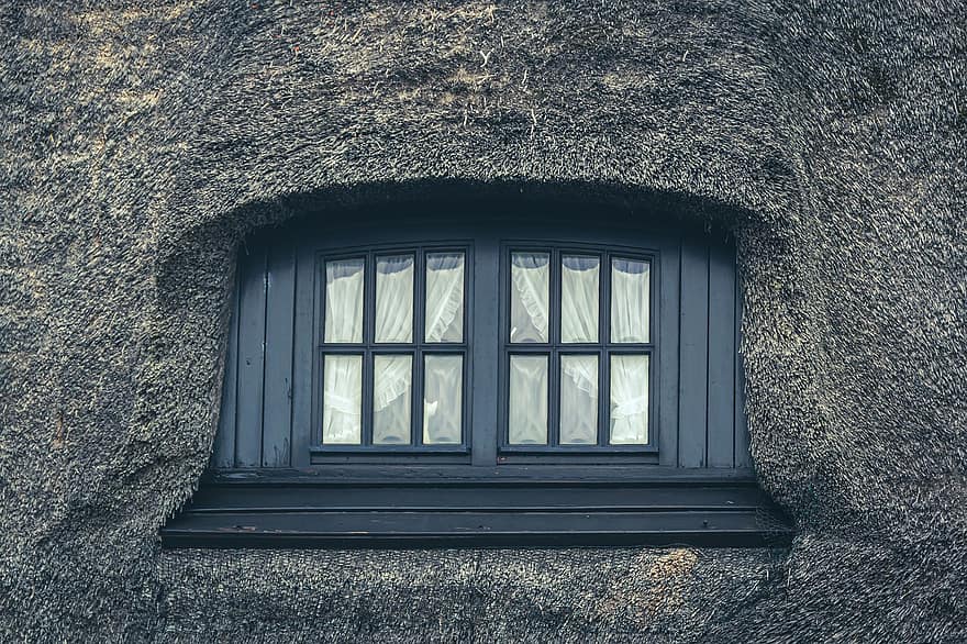 nádtető, ablak, Észak-Németország, ház