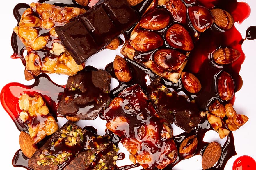 czekolada, słodycze, przekąska, konfekcja, kandyzowane orzechy, Karmelizowane orzechy