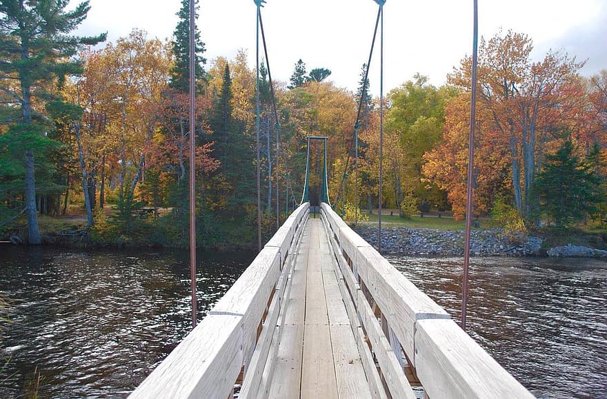 silta, Superior järvi, Michigan, yläpuolella, vesi, esimies, järvi, matkailu