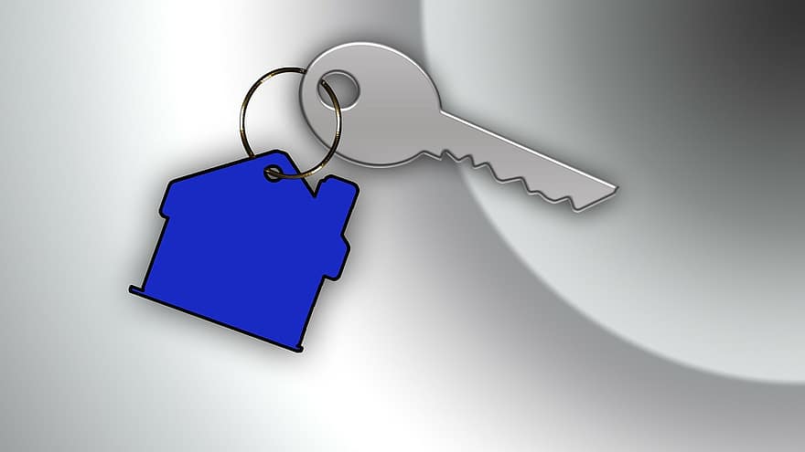 Key, House, Keychain, Door Key