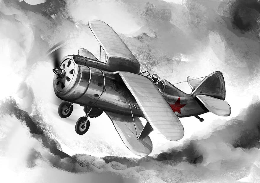 seger dag, krig plan, Plan Victory, kämpe, flyg, plan i himlen, sovjetiska flygplan, 9maâ, maj 9, himmel, seger