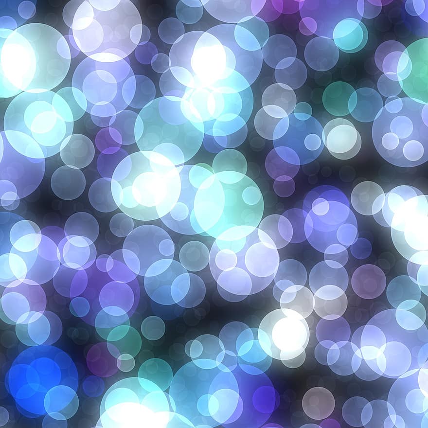 bokeh, luces, burbujas, fondo, efectos, brillante, brillar, vistoso, desenfocado, Azulejos sin costuras, bokeh azul