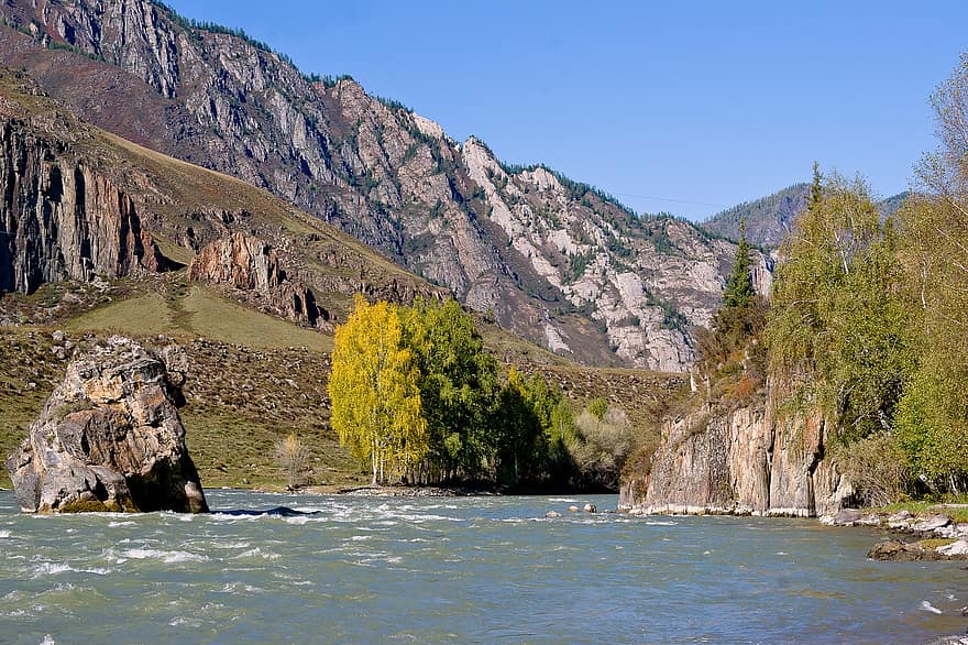 Altai, munţi, râu, natură