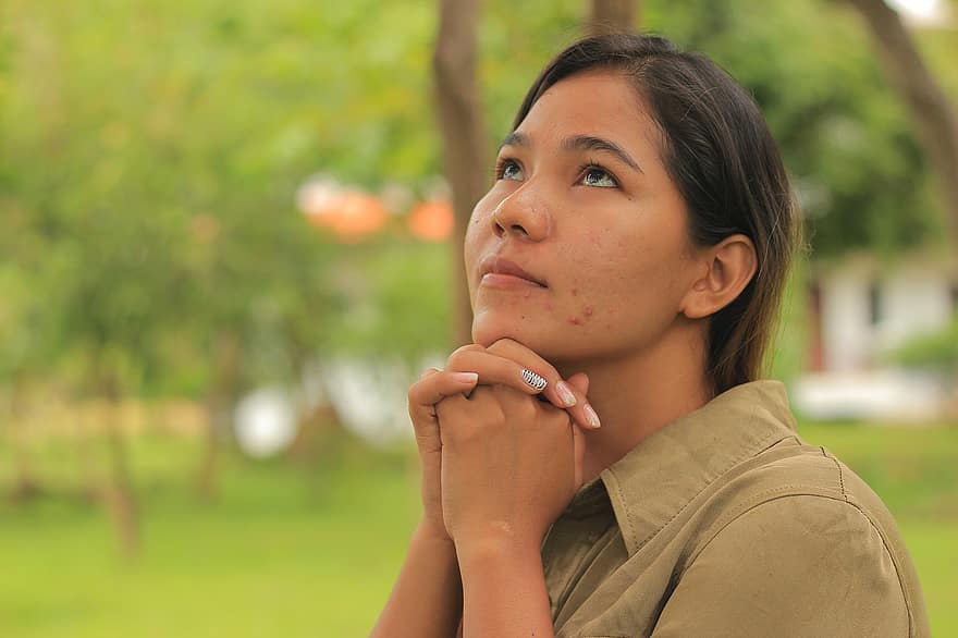 жінка, віра, надію, довіра, Ісуса, боже, кхмерські, Камбоджа, Люди, церква