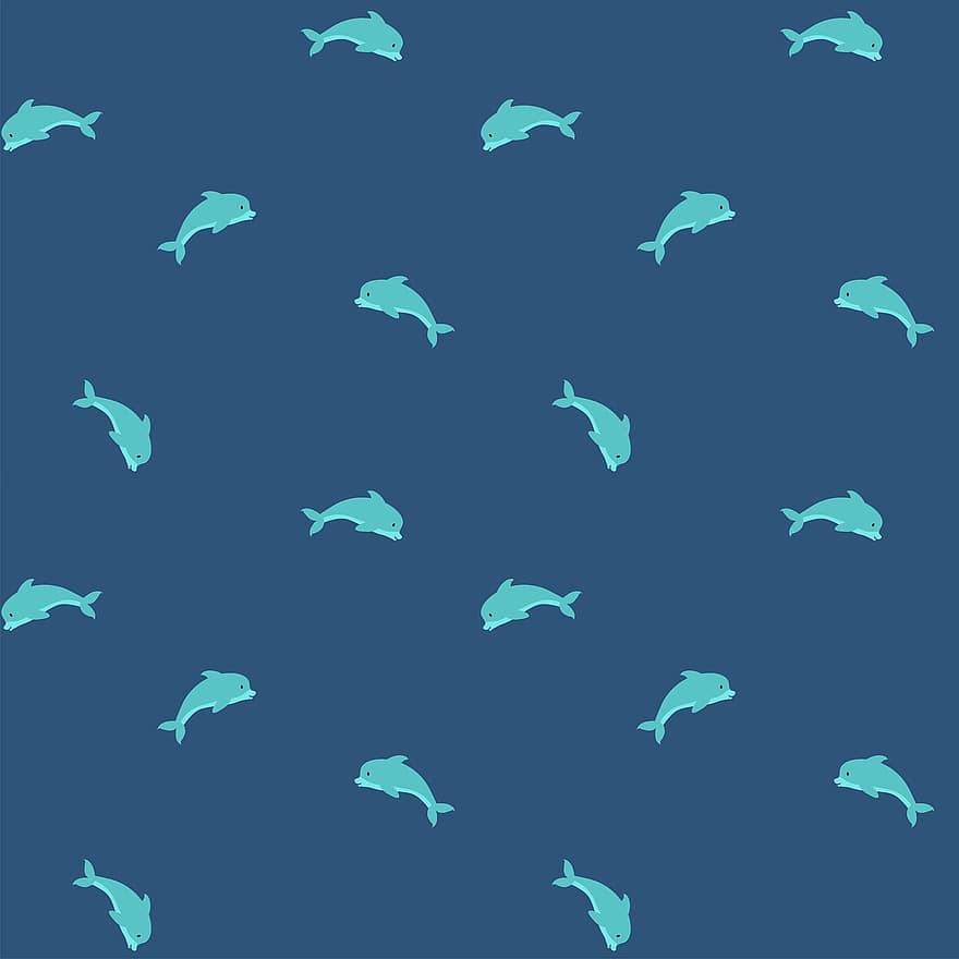 Fundo de golfinho, Padrão de golfinho, padrão sem emenda