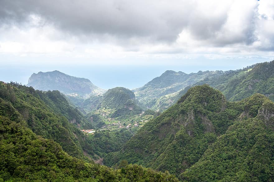 természet, utazás, felfedezés, hegyek, szabadban, Madeira, Portugália