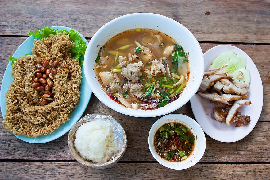 Món khai vị, Châu Á, người Trung Quốc, Đầy màu sắc, ẩm thực, thơm ngon, bữa tối, dân tộc, thức ăn dân tộc, cá, món ăn