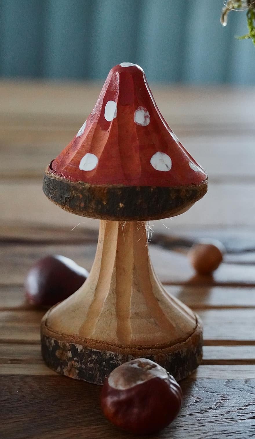 Mushroom, Mushroom Decor, Chestnut Wood, wood, close-up, season, single object, autumn, backgrounds, food, decoration
