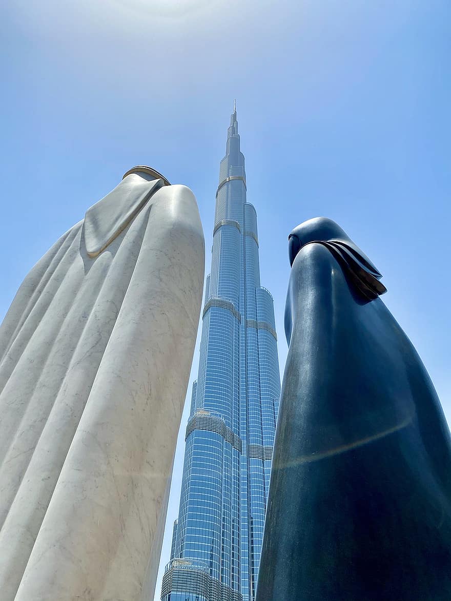 gratte ciel, Dubai, ville, voyager, tourisme