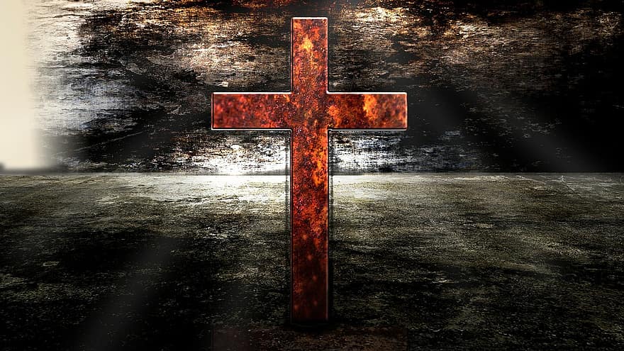 krzyż, religia, chrześcijaństwo, wiara, Pan Bóg, jaskinia
