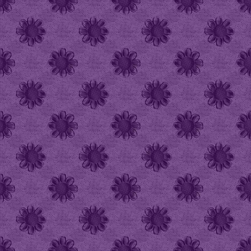 цветы, пурпурный, шаблон, Виолетта, бесшовный, цветочный, цветение, цвести, На всем протяжении печати, альбом, марочный