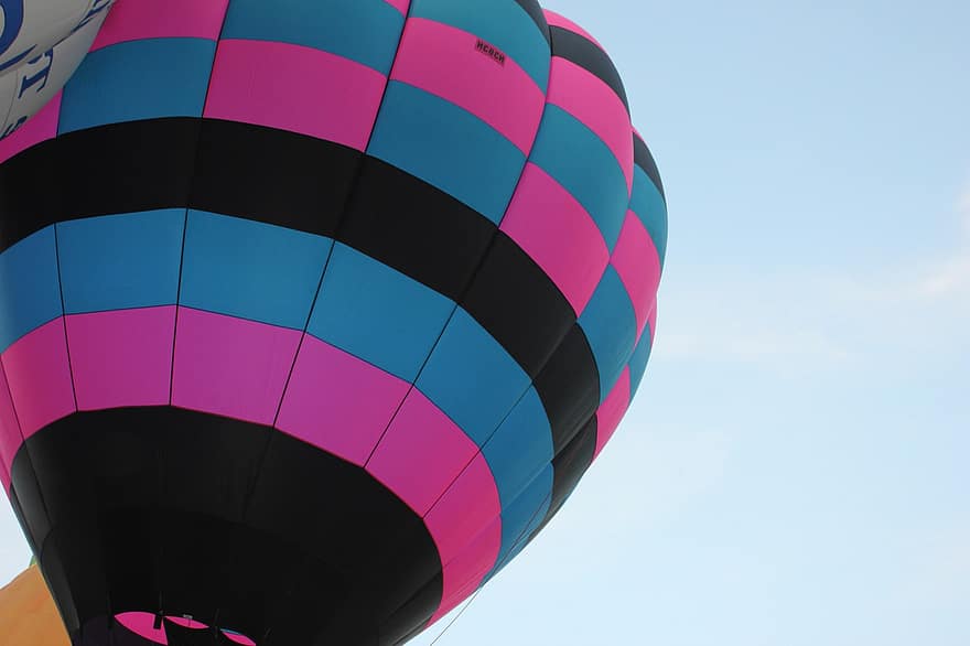 балон с горещ въздух, с балон, цветен, Плик с балон с горещ въздух, фестивал с балон с горещ въздух