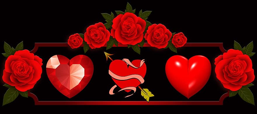 심장, 애정, 발렌타인 데이, 꽃들, 발렌타인, 커플, 남편, 아내, 남자 친구, HD 벽지, 귀여운 벽지