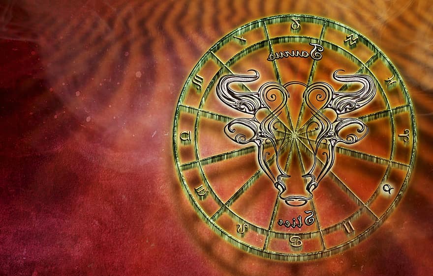 touro, signo do zodíaco, horóscopo, astrologia, símbolo, zodíaco, Touro, nova era, interpretação, vermelho, amarelo