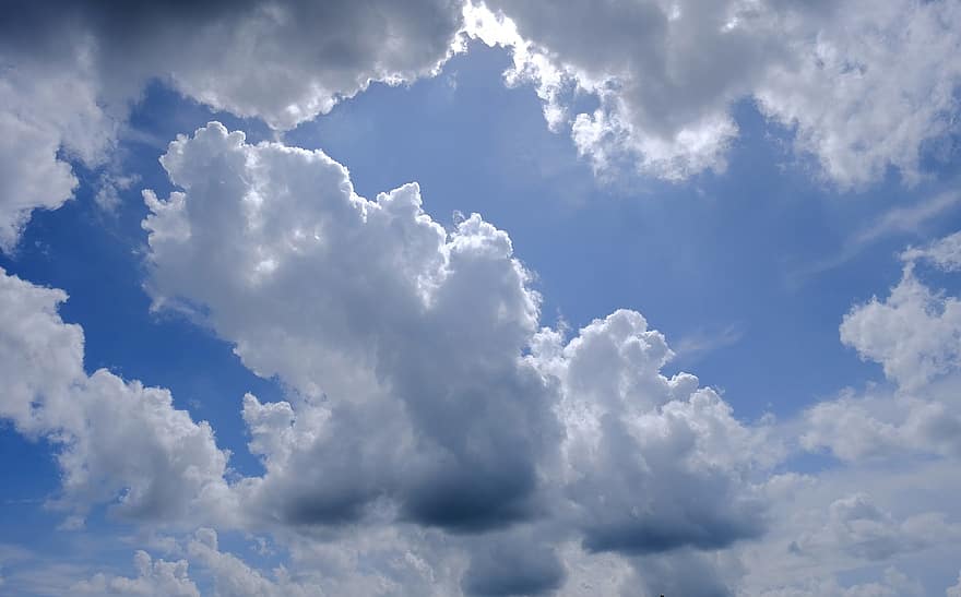 đám mây, bầu trời, không khí, Thiên nhiên, cảnh bầu trời, màu xanh da trời, ngày, thời tiết, tầng lớp, mùa hè, không gian
