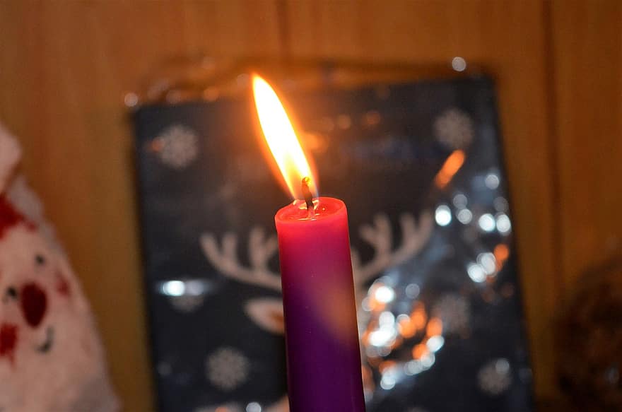 lilin, api, hari Natal, dekorasi
