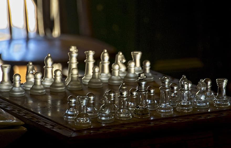 skak, brætspil, antik, årgang
