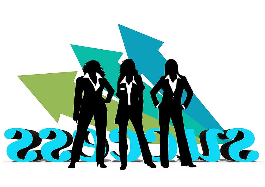 Führungskraft, Geschäftsfrau, Frauenpower, Spezialist, Präsentation, erfolgreich, Pfeil, Boom, profitieren, Frau, weiblich