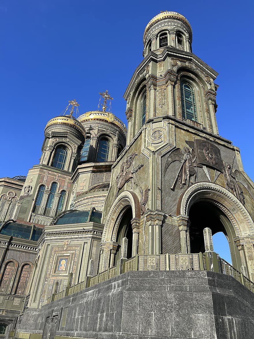 kostel, náboženství, Moskva, chrám, Rusko, katedrála, křesťanství, architektura, slavné místo, Dějiny, kultur