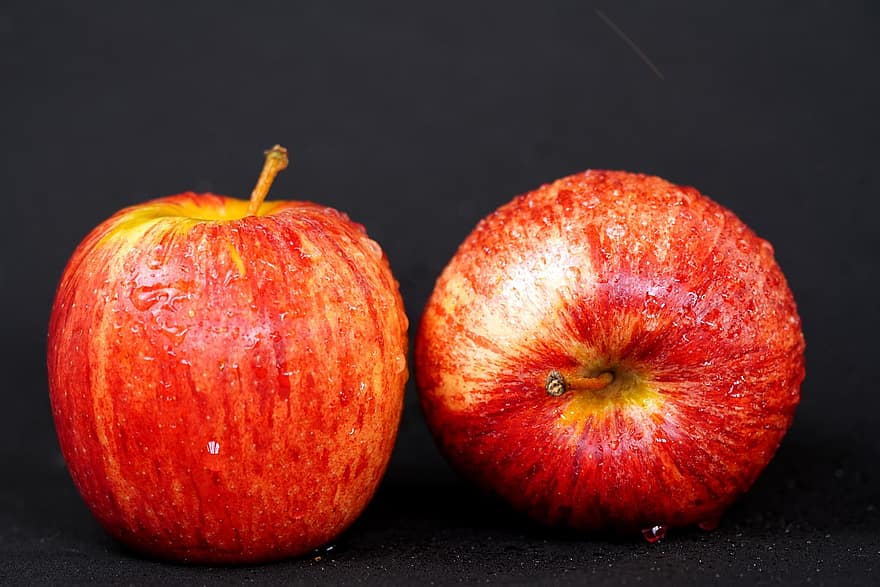 Äpfel, Früchte, Lebensmittel, rote Äpfel, produzieren, frisch, organisch, gesund, Ernährung
