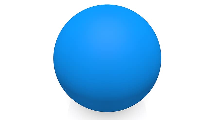 kula, okrągły, niebieski