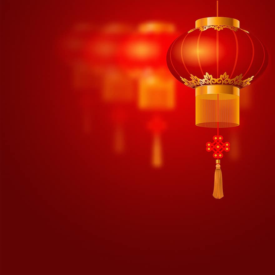 Chinese Background, Red, Lantern, Chinese Digital Paper, Chinese New Year, Chinese, China, 2020, Asian, Chinatown, Rat