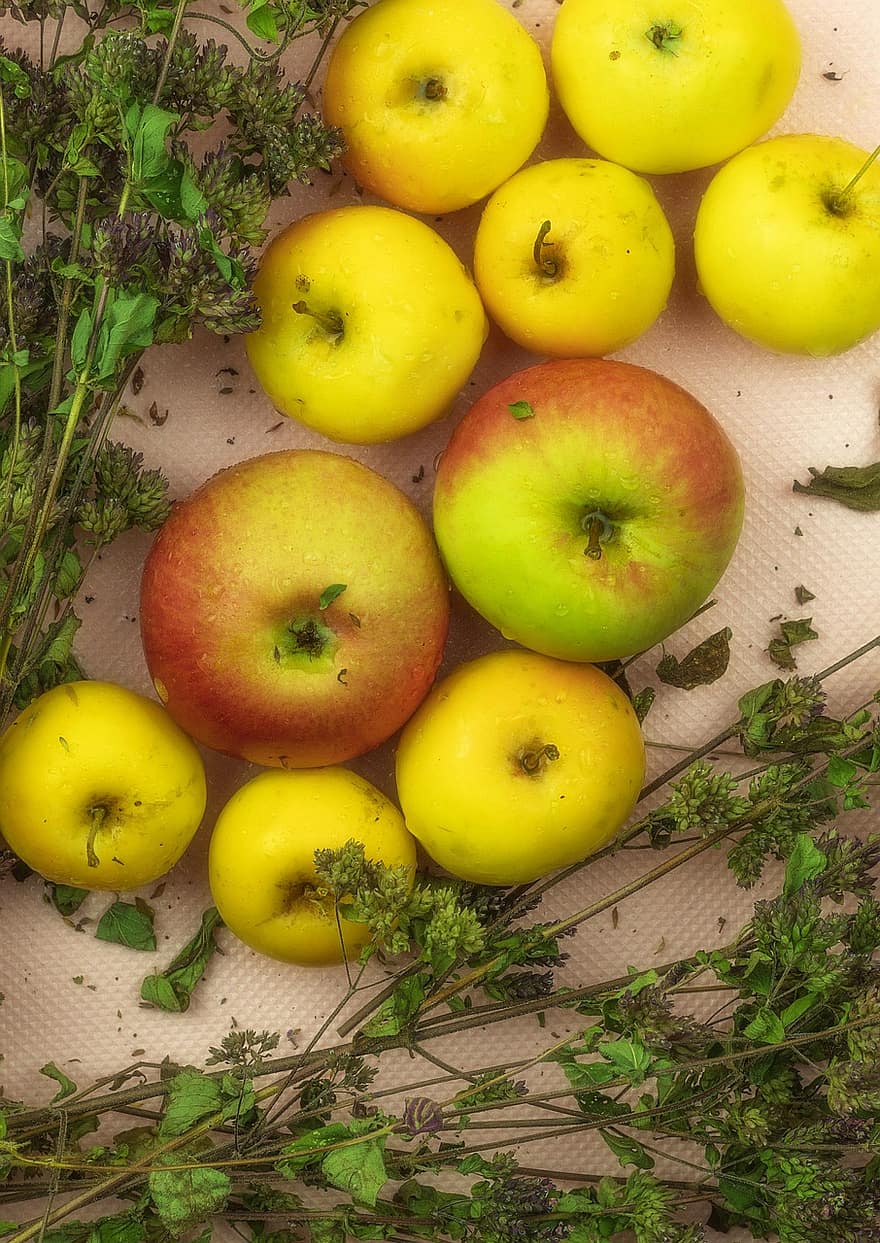 vaisiai, obuoliai, derlius, sveikas, mityba, ekologiškas