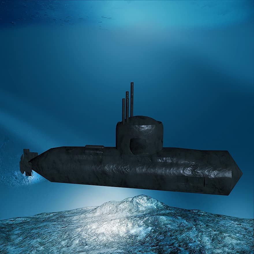 Submarine, Underwater Boat, Technology, Underwater, Sea