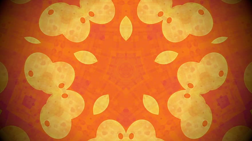 розочка, мандала, калейдоскоп, оранжевые обои, оранжевый фон, орнамент, обои на стену, оформление, декоративный, симметричный, текстура
