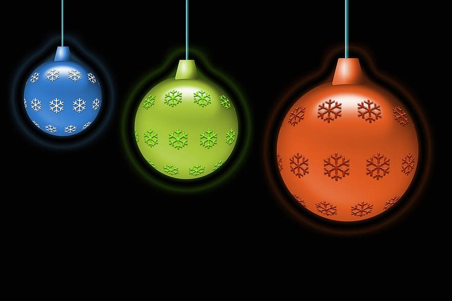 クリスマスの電球、クリスマス、デコレーション