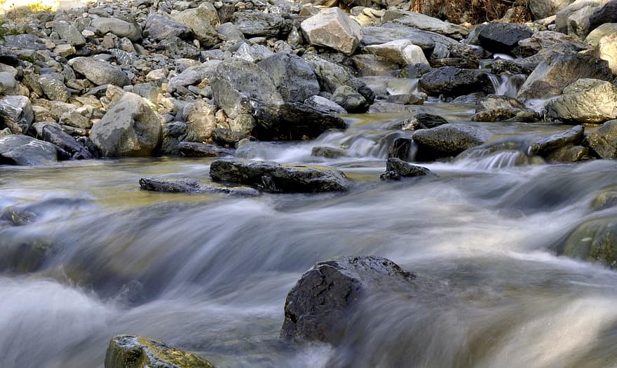 річка, скелі, вода тече, природи, потік, медитація, на відкритому повітрі, подорожі, гірський, струмок