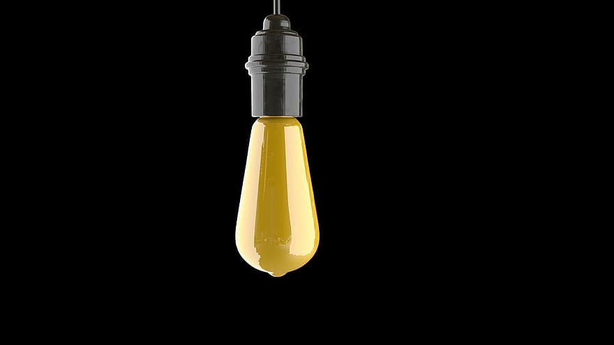 luce, lampadina, giallo, energia, idea, lampada, tecnologia, elettricità, pensiero, elettrico, pensare