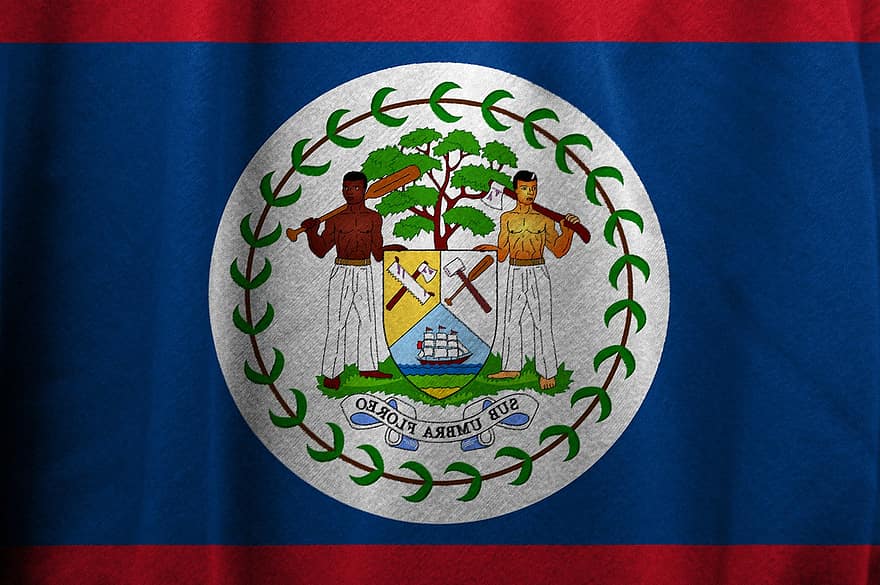 Belize, flagg, land, nasjonal, nasjon, banner, emblem, symbol