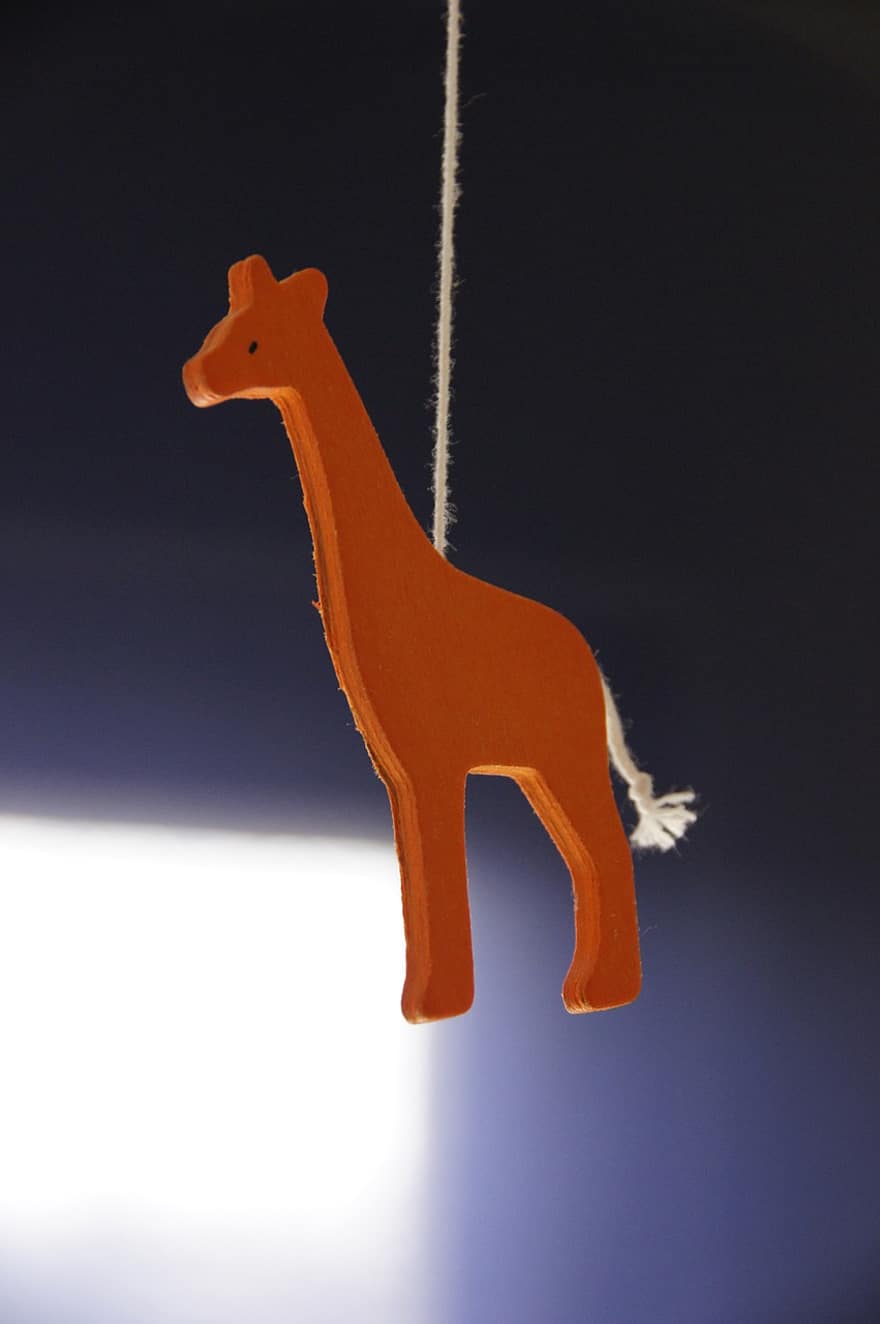 girafă, decor, jucărie, animal