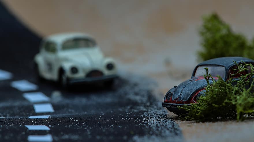 auto, Volkswagen, antiikki-auto, miniatyyri