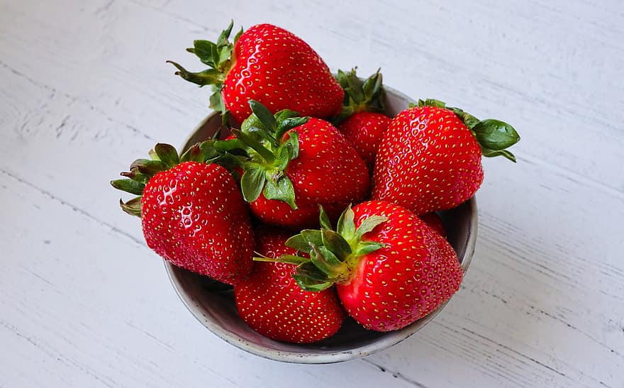fresa, baya, para, fresas, Fruta, salud, rojo, dulce, bayas, maduro, delicioso