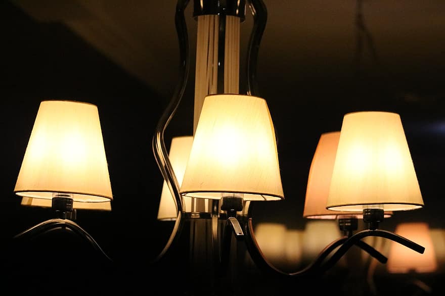 lâmpadas, leve, bulbo, interior, decoração, decoração de casa, reflexão, incandescente