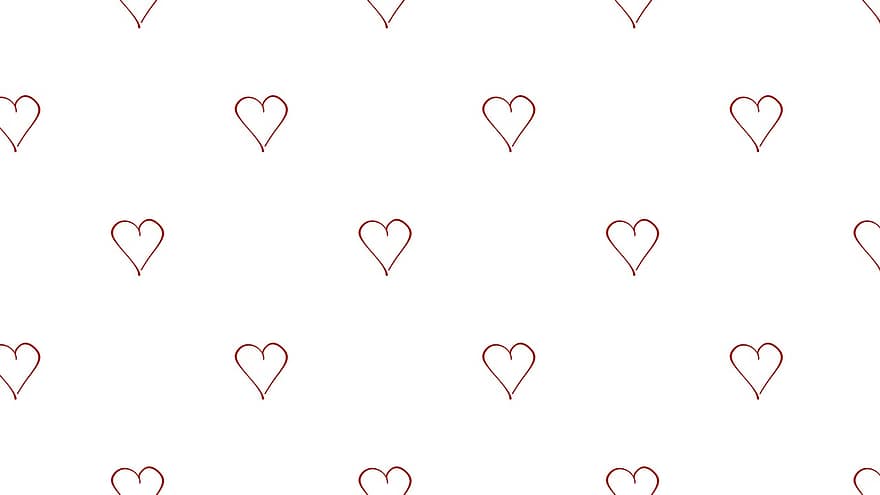 cœur, symbole, modèle, amour, Valentin, blanc, décoratif, décor, carte, conception, Contexte