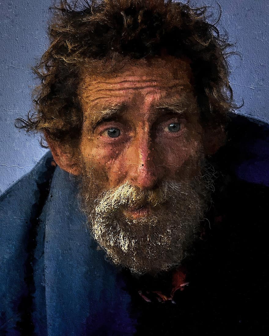 άστεγος, άνδρας, φτώχεια, αρσενικός, Φτωχός, έλλειψη στέγης, πρόσωπο, Ανθρωποι, πεινασμένος, βρώμικος, ΖΩΗ