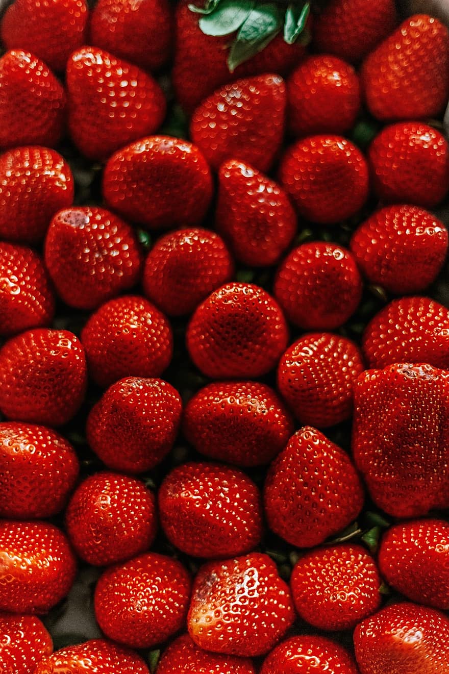 딸기, 열매, 과일, 단, 흥미 진진한, 본질적인