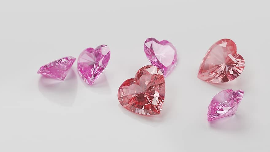 Gemstone, Jewelry, Heart, Gift, precious gem, luxury, shiny, close-up, crystal, wealth, stone