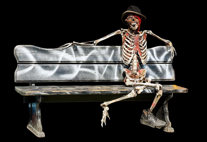 scheletro, Halloween, raccapricciante, osso, decorazione, pauroso, anatomia umana, divertente, felice Halloween